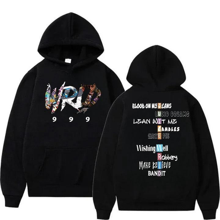 Juicee W.rl|d Songs Hoodie, Hip Hop Rapper Juicee W.rl|d 999 Hoodie Unisex Classic Collar