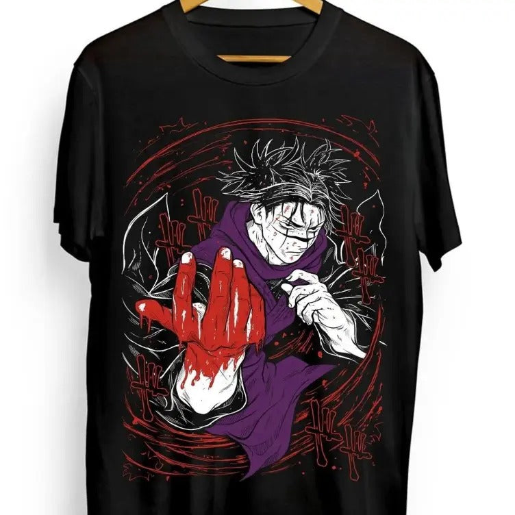 Jujutsu Kaisen Bloody Choso T-Shirt Japanese Manga Horror Anime Gift Soft Tee