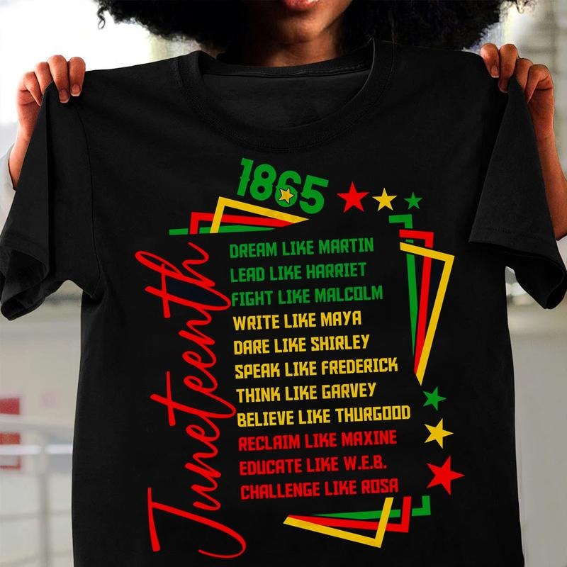 Juneteenth Dream Like Martin Free-ish 1865 Unisex Shirt, Juneteenth African American Tee, Black Freedom Black History Shirt