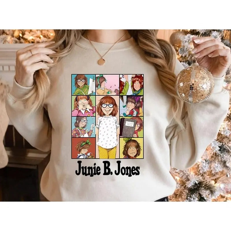 Juniee B Jones Children's Books Shirt, Retro Groovy Junie B Teacher Shirt, Kindergarten Teacher Tees, Teacher Life Tees, Teacher Sweatshirt