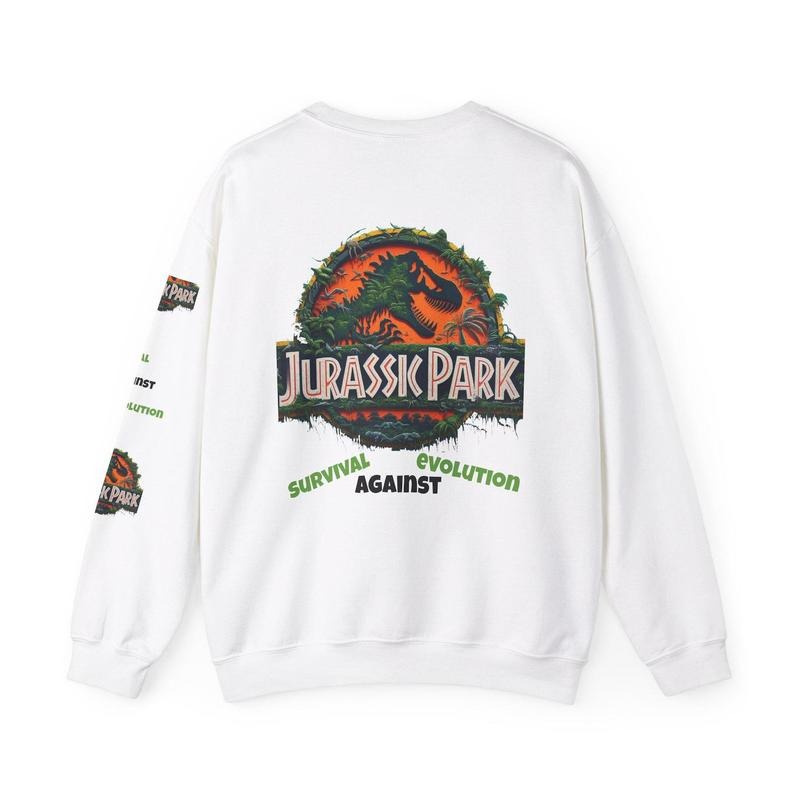 Jurassic Park Unisex Heavy Cotton Tee, Dinosaur Lover Gift, Movie Merchandise, Nature Enthusiast Apparel, Graphic Sweatshirt