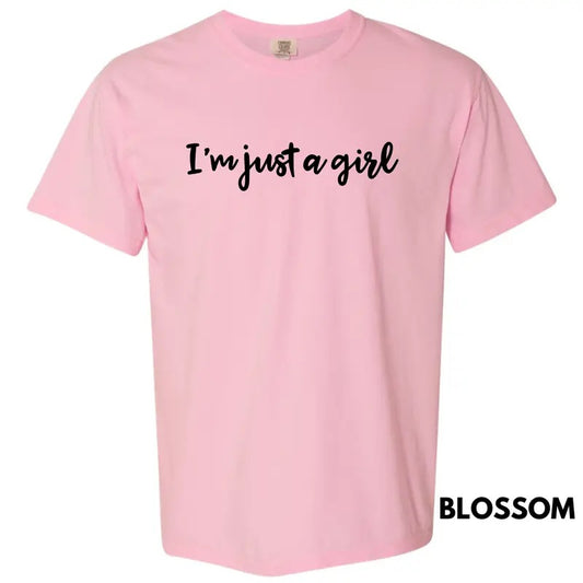Just A Girl Comfort Colors T-Shirt 'NLB'