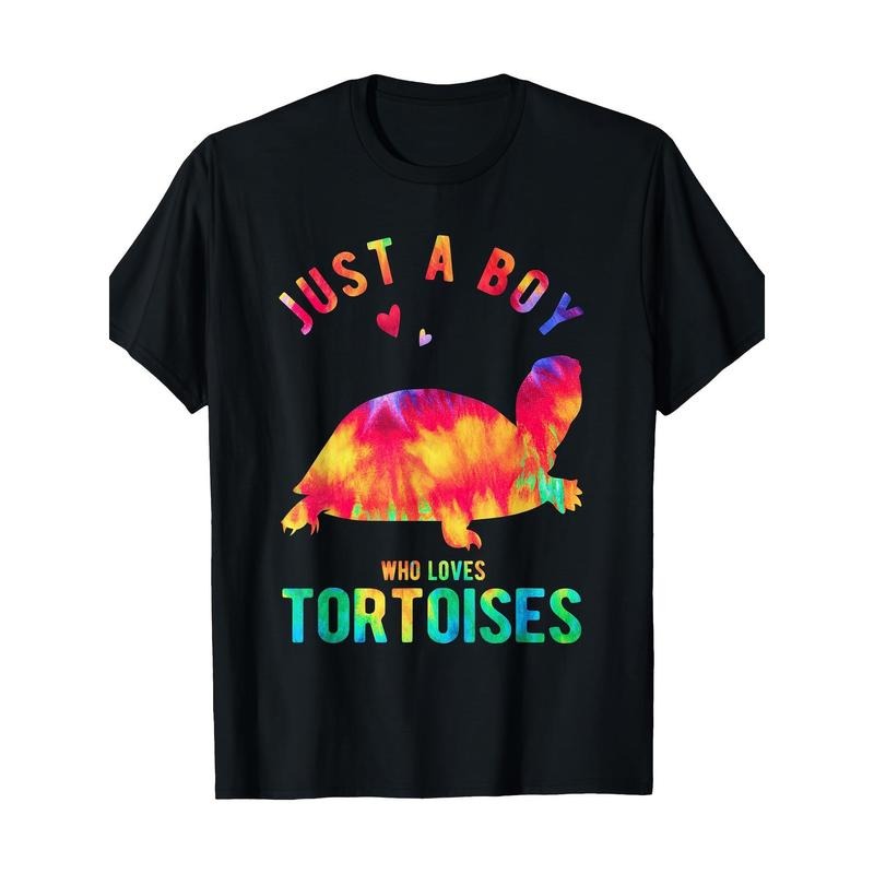 Just Y Who Loves Tortoises Turtle Lover Tortoise 220g 100% Cotton T-Shirt made in usa