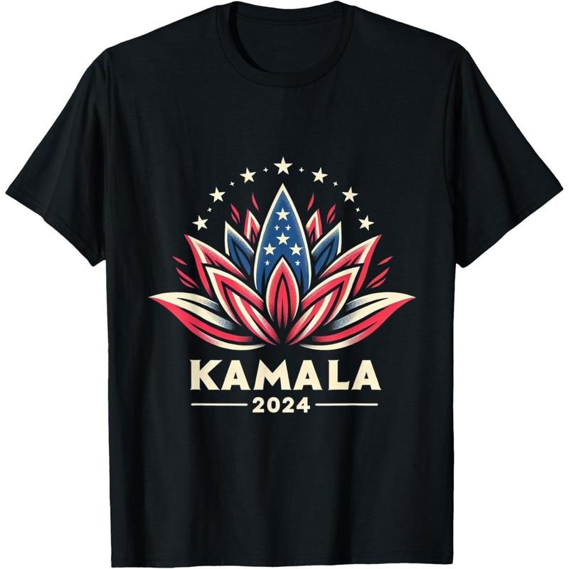 Kamala Harris 2024 Presidential Campaign American Lotus T-Shirt made in usa