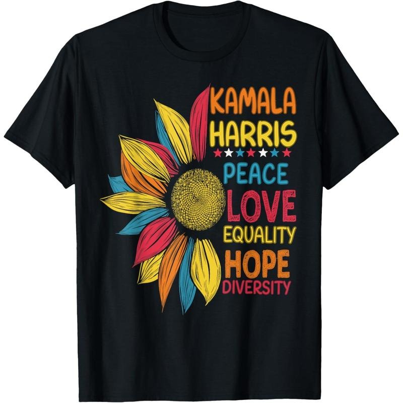 Kamala Harris Peace Love Equality Hope Diversity T-Shirt made in usa