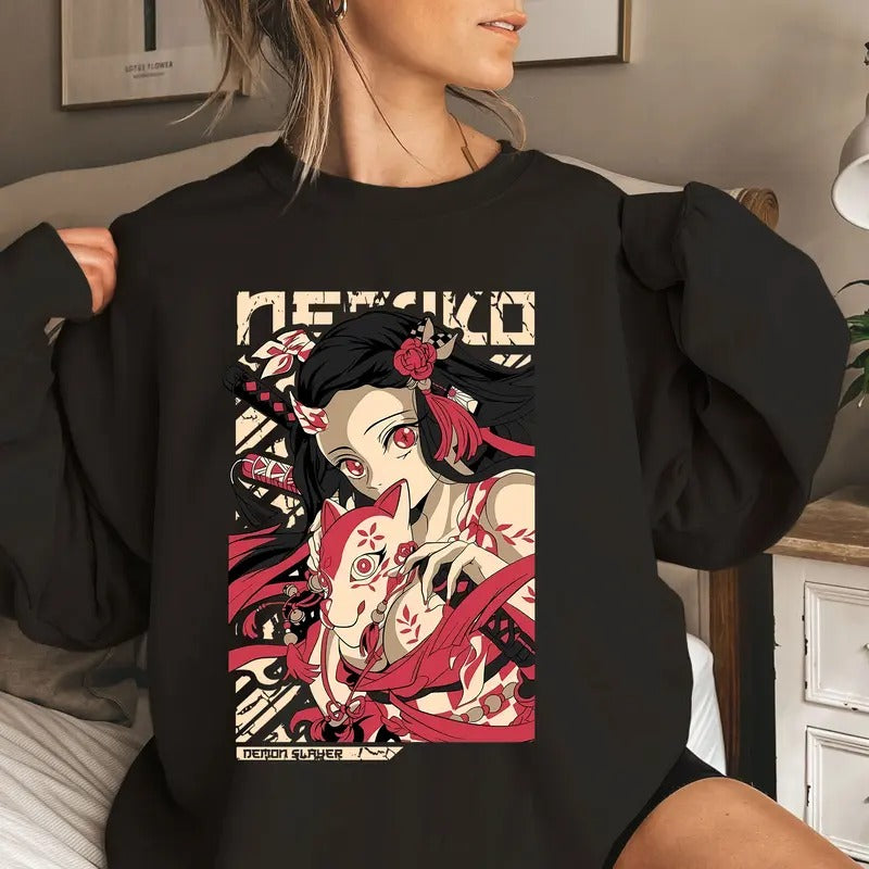 Kawaii DM Anime Girl Character Christmas Shirt Crewneck Hoodie