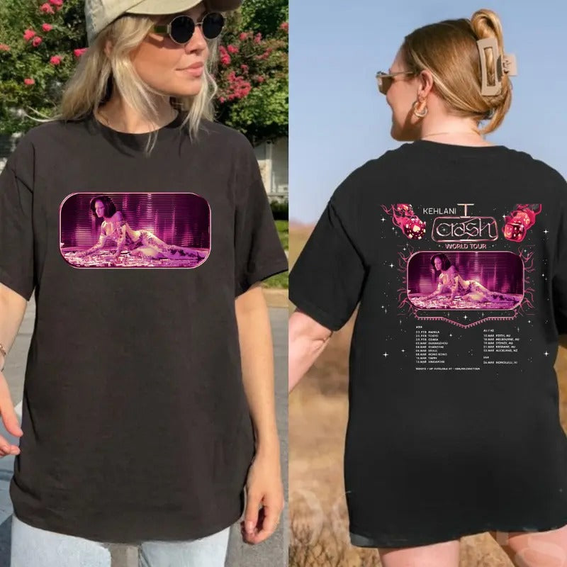 Kehlani - Crash World Tour 2025 T-Shirt, Kehlani T-Shirt, Kehlani Shirt, Music Lover Gift for Fan