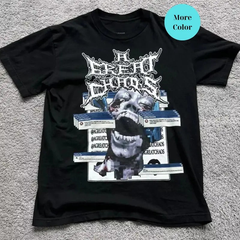 Ken Carson A Great Chaos Offical Tour Merch 2024, Trendy sweatshirt, Cotton unisex T-shirt,