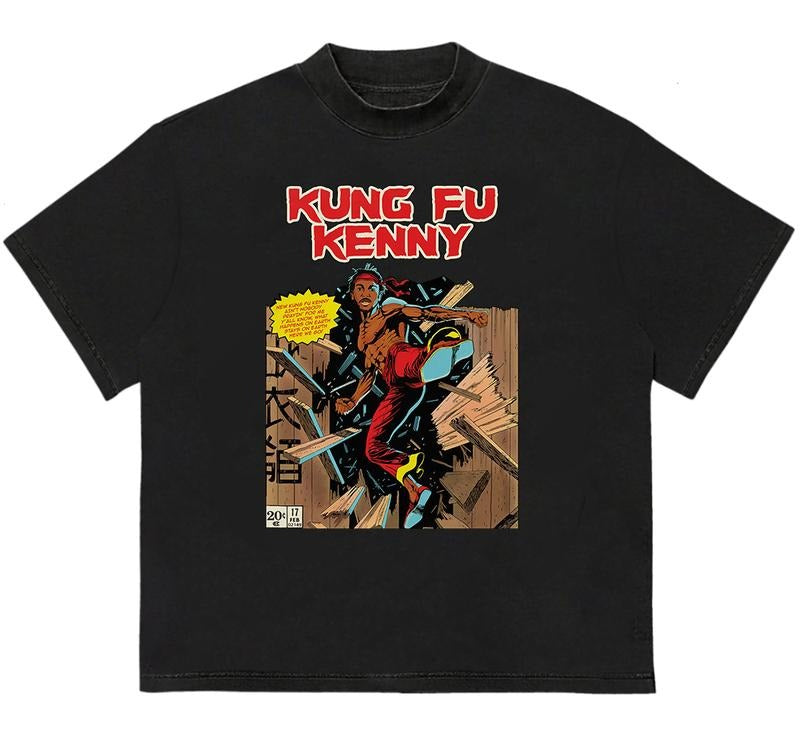 Kendrick Kung Fu T-Shirt Vintage 90s Graphic Tee Cool Gift for Him Premium Comfort