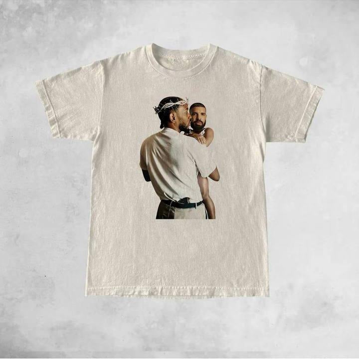 Kendrick Lamar Holding Baby Drake Shirt, Kendrick Lamar vs Drake Rap Beef Shirt, Not Like Us, Trending Shirt, Funny Shirt