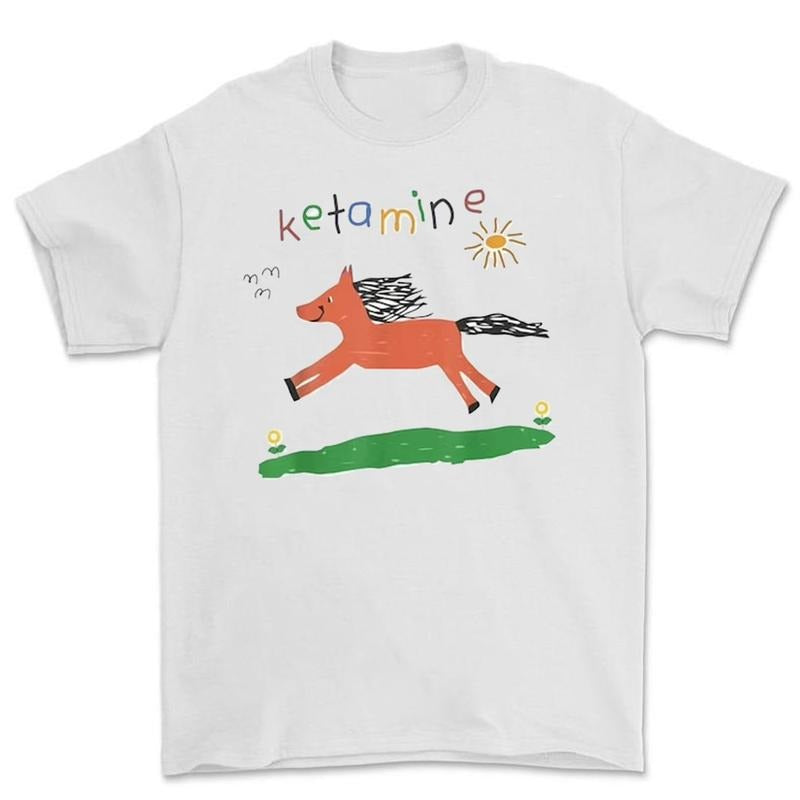 Ketamineee Pony Nurse Meme T-Shirt Cotton Menswear Streetwear