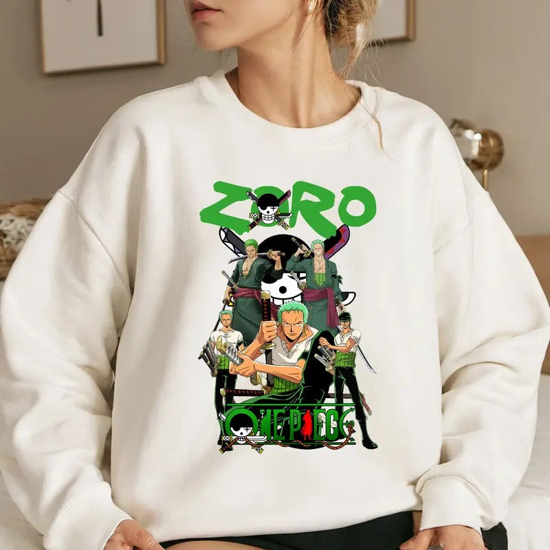 King of Hell Straw Hat OP Shirt Crewneck Hoodie, Anime Shirt Comfort Cotton