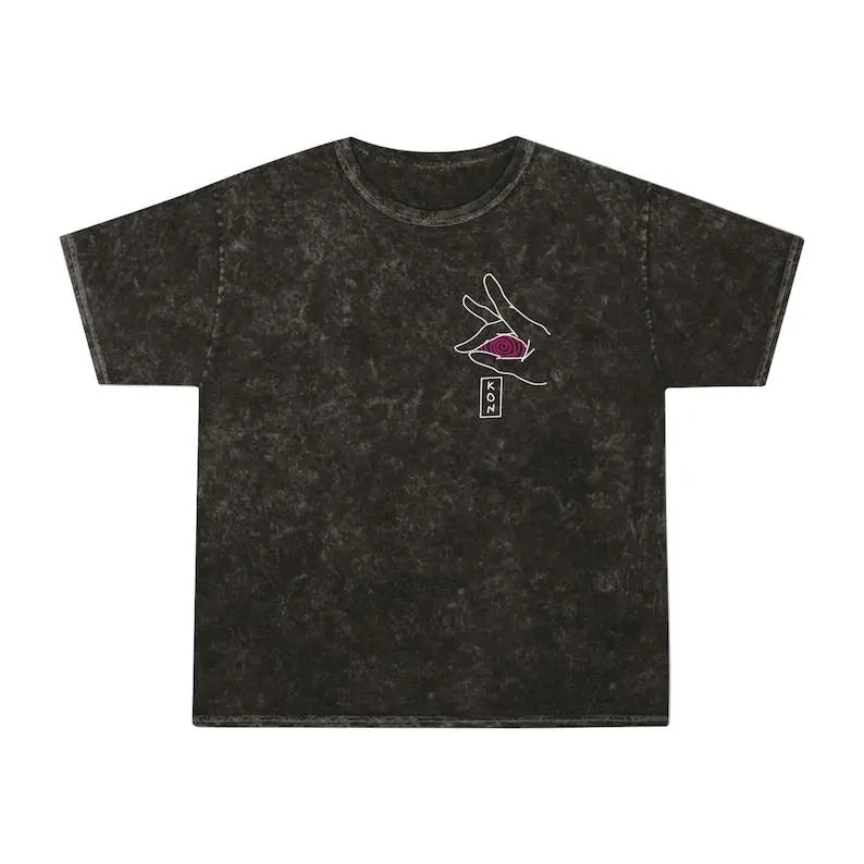 Kon Fox Shirt - Dyenomite Mineral Wash Vintage T-Shirt, Japanese Kitsune Mask, Devil Spirit Fox, Distressed Anime Tee, Cotton Menswear