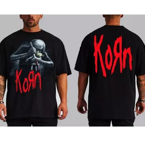 Kor.n doll the leader unisex Tshirt, Cotton sweatshirt for fan, vintage rock band shirt, Vintage Y2K