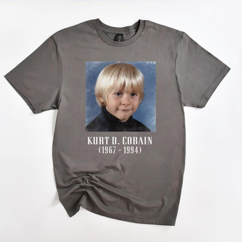 Kurt Cobain Tshirt, Vintage Tee, Hiphop, Rock Shirt, Street Wear