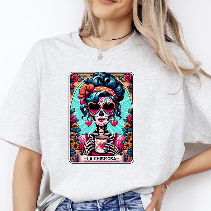La Chismosa T-Shirt - Print is Sublimation, Unisex T-Shirt, Funny Tee, Funny Apparel, Gift Idea, Relaxed Fit, Casual Apparel, Cute Top, Great with Jeans, All Seasons, Fun Style, Comfortable Shirt