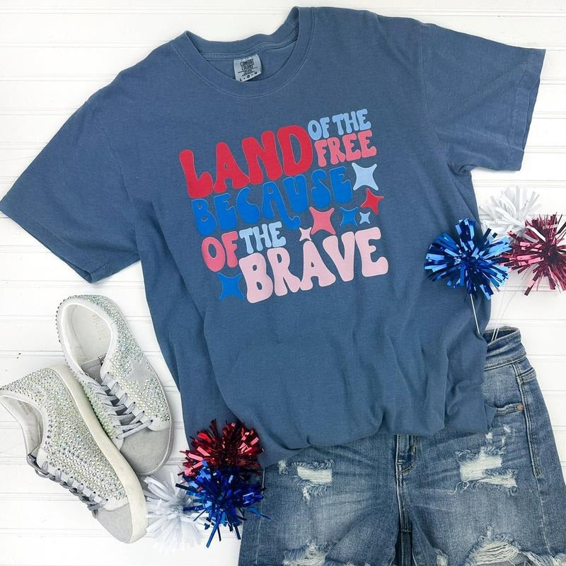 Land Of The Free Comfort Colors T-Shirt