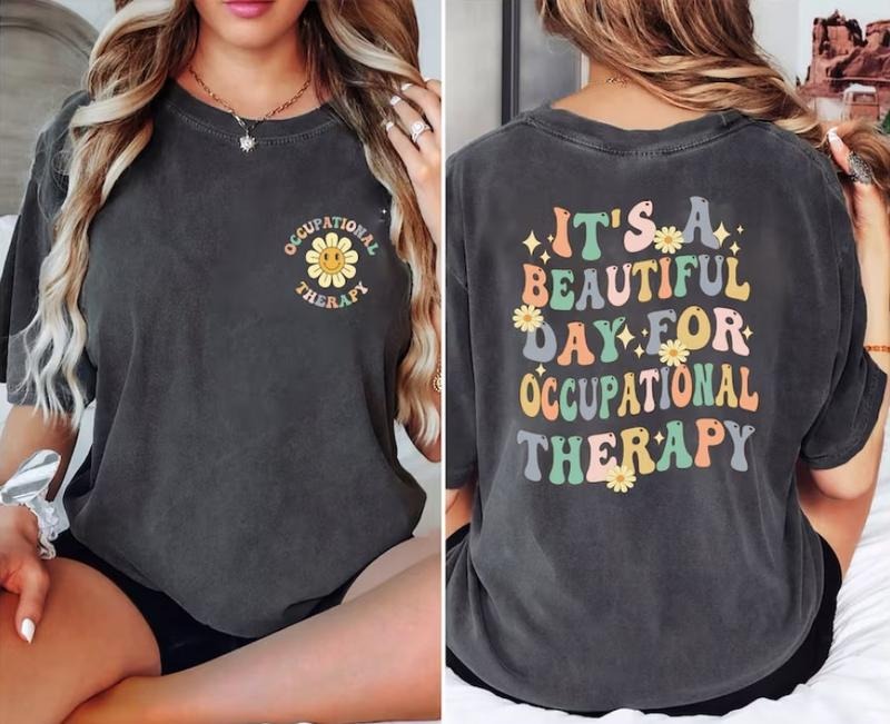 Latarshia Grant Store Retro Occupational Therapy Shirt Womenswear Tops Cotton Fabric