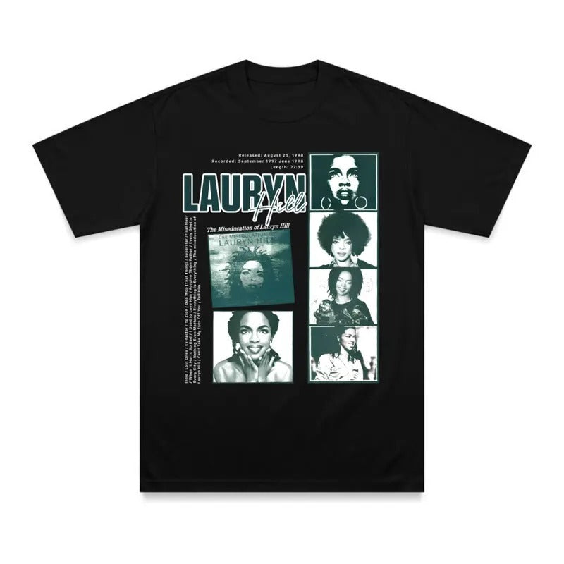 Lauryn Hill 90s Vintage T-Shirt, Lauryn Hill Album Shirt, Style Graphic Hip Hop Shirt, Lauryn Hill Tee Gift For Men women, Vintage Tee, Trending Tshirt Cotton Menswear