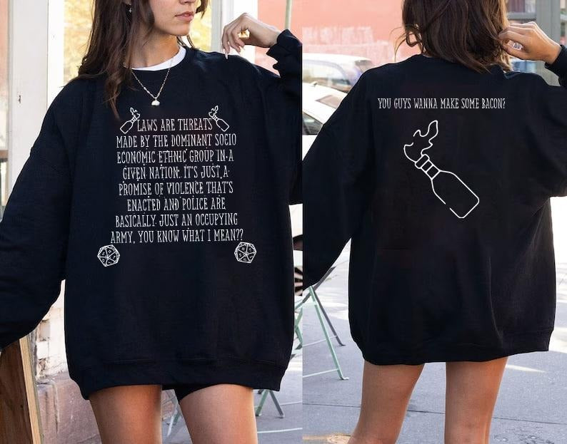 Laws Are Threats Shirt, Dim 20, Dungeons and Dragons Shirts, D&D D20 Tshirt, Vintage Retro 90s Joke D and D Sweatshirt, Hoodie, RPG Gift Cotton Fabric