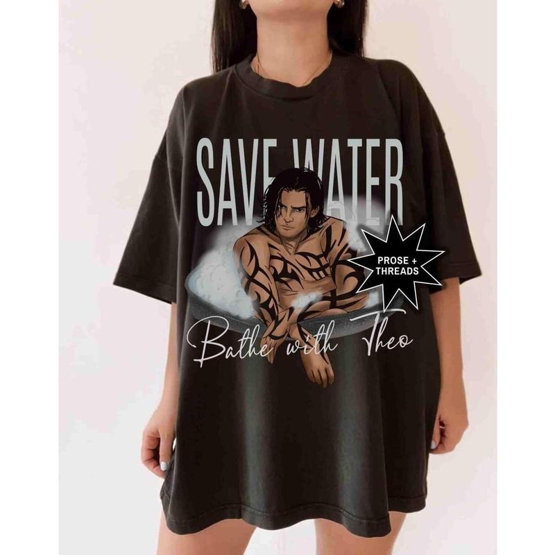 Licensed Clecanian Series Theo Shirt Romantasy For Book Lovers Alien Romance Booktok Merch Bookstagram Shirt Booktok Shirt