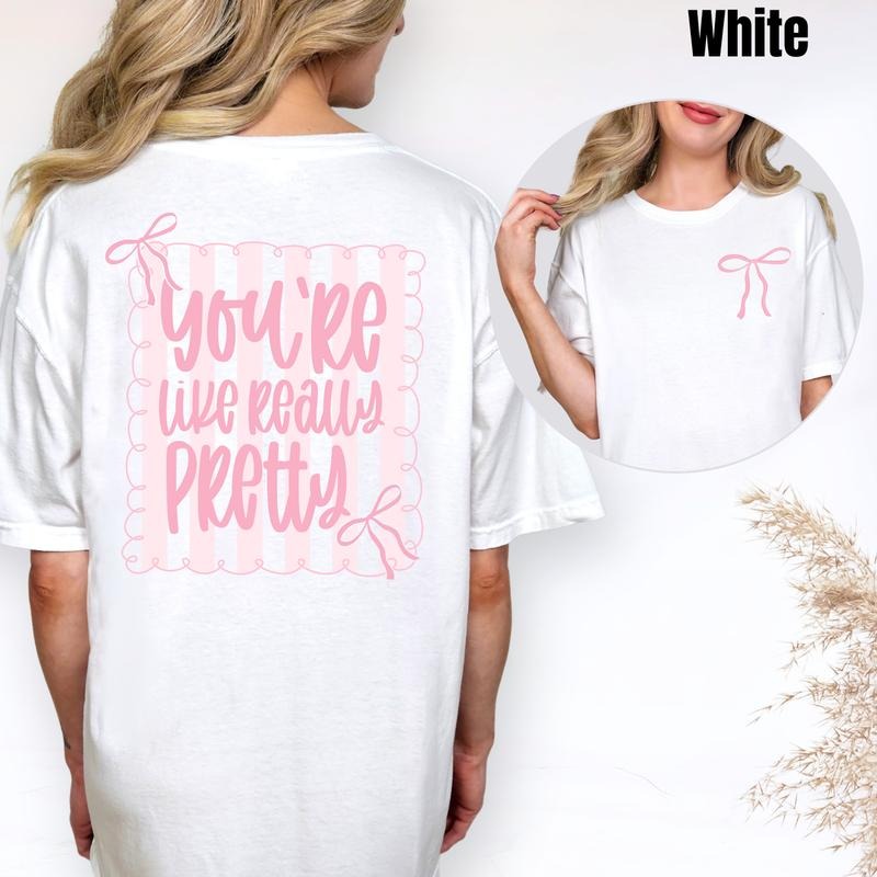 Like Really Pretty Coquette Comfort Colors T-Shirt 'NLB'