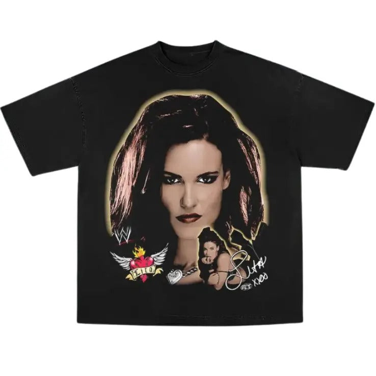 Lita Vintage Graphic Tees, Wrestling Tshirt, Wrestler T-Shirt, WWE Shirts, Unisex Wrestling Gift Shirt Top Menswear Womenswear Streetwear