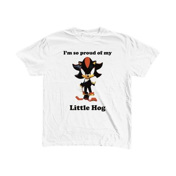 Little Hog T-Shirt, Shadow the Hedgehog Shirt, Unisex Graphic Tees Gothic Grunge Y2k Emo Scene Amity Affliction Style Clothes Men Women Streetwear