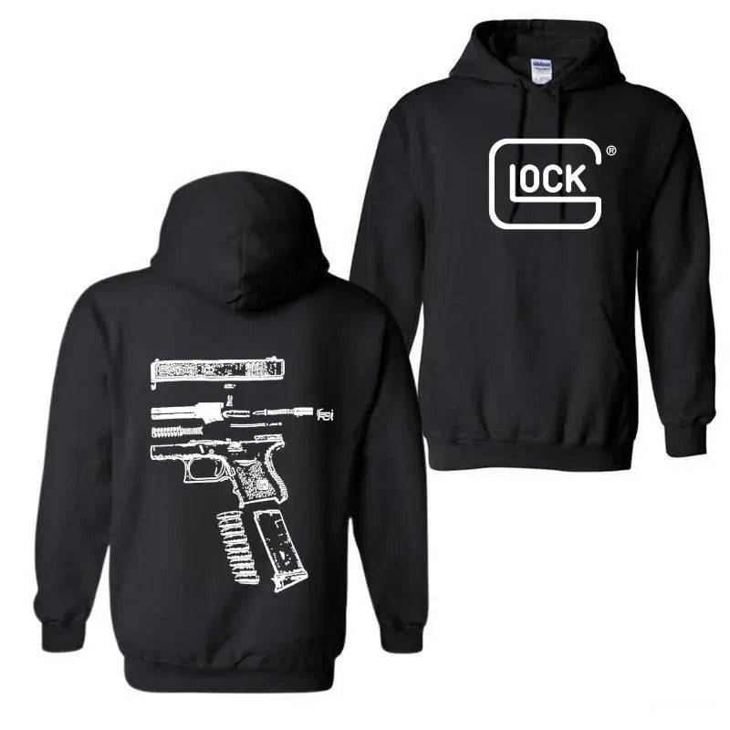 Lock In Glock We Trust Double Side Hoodie, Disassembly Hoodie, Glock Hoodie, Unisex Classic Cotton Tee, For Men, For Women