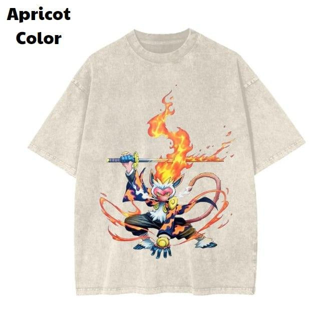 Lokesh Sahare Tee, Infernape Demon Slayer T-shirt, Pokemon Graphic Tee, PKM Shirt, Anime Shirt, Vintage Graphic T-Shirt Womenswear Top