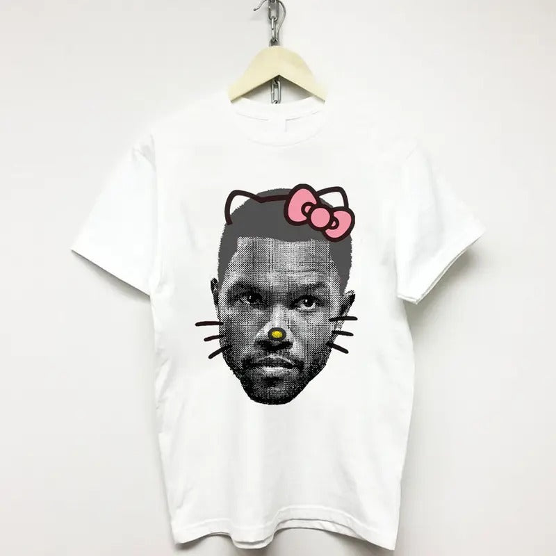 Lonny Breaux Retro Rap Tee Frank Kitty Cute T Shirt Y2k Fashion Cotton Fit