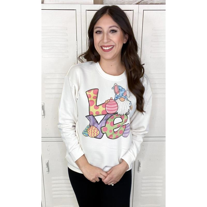Love Gnome Easter Sweatshirt