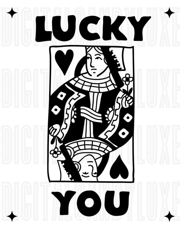 Lucky You Print, Trendy Wall Art, Retro Print, Dorm Decor, Aesthetic Print, Preppy Poster, Gallery Wall Art Prints, Poster Prints No Frame, Gifts For Girls Wall Decor, Wall Art Home Decor, Big Wall Art, Gifts For Birthday Christmas Landscape Photo