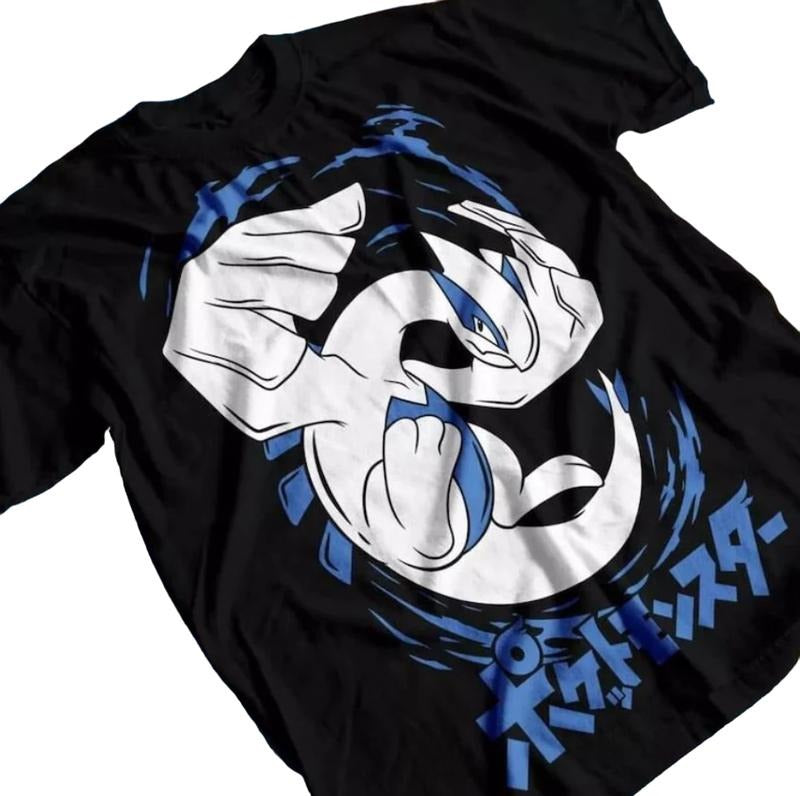 Lugia tee, Video Game T-Shirt, Japanese Anime TShirt Size S-3XL