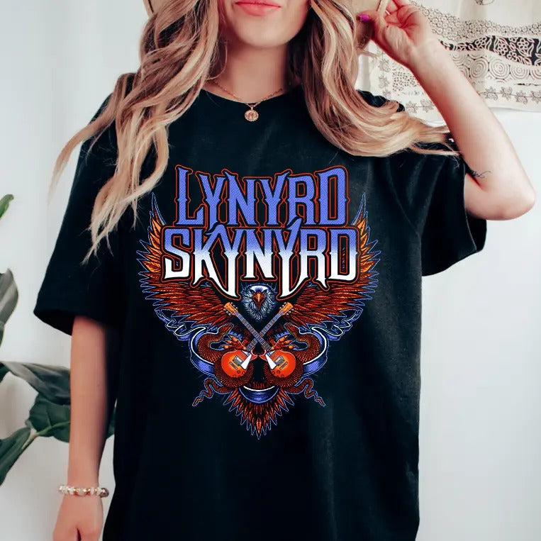 Lynyrdnyrdd Skynyrdnyrdd Shirt Sweatshirt Hoodie, Free Bird Shirt, Rock Shirt, Retro Band Tee, 80s Band Gift Tee