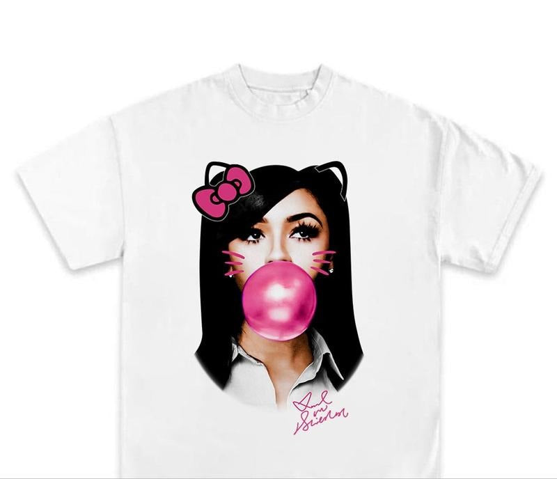 MARIAH THE SCIENTIST Pink BUBBLE GUM GRAPHIC T-SHIRT