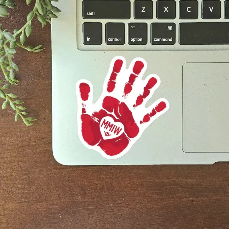 MMIW Decal, No More Stolen Sisters Stickers, I Wear Red for My Sisters sticker, Murdered Women Decal, Missing Women Decor, American Native