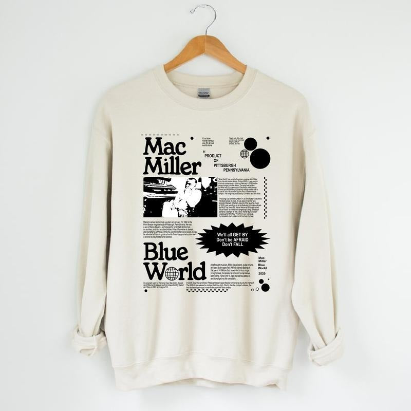 Mac Miller Blue World Sweatshirt, T-Shirrt, Hoodie