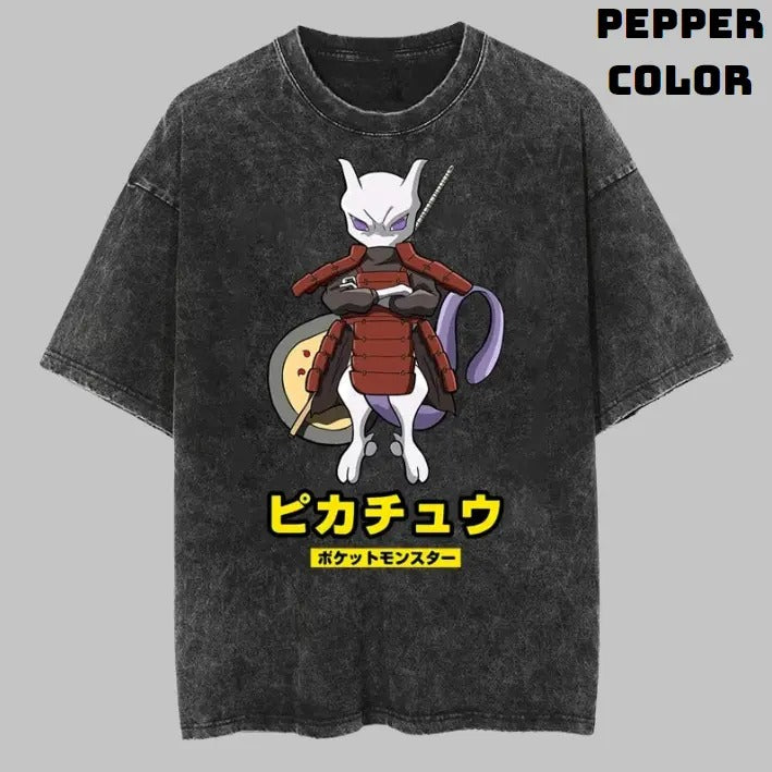 Madara Mewtwo T-Shirt Vintage Graphic Tees, Pokemon T-Shirt, Naruto Shirts, Unisex Anime Manga Shirt Top Menswear Womenswear Streetwear