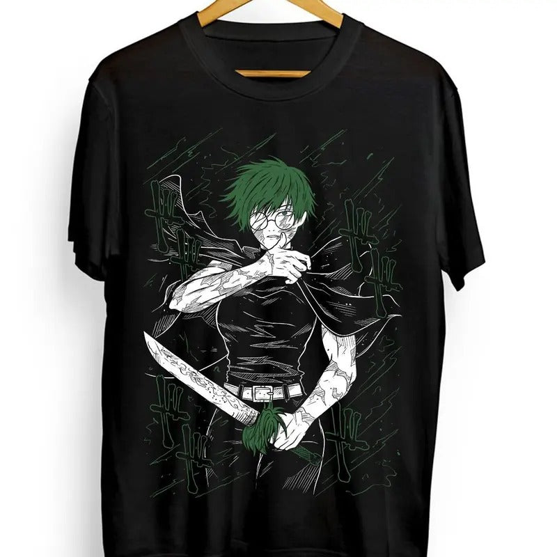 Maki Zenin T-shirt Jujutsu Kaisen Horror Anime Manga Kawaii Gift Shirt All Sizestyle{n002}2