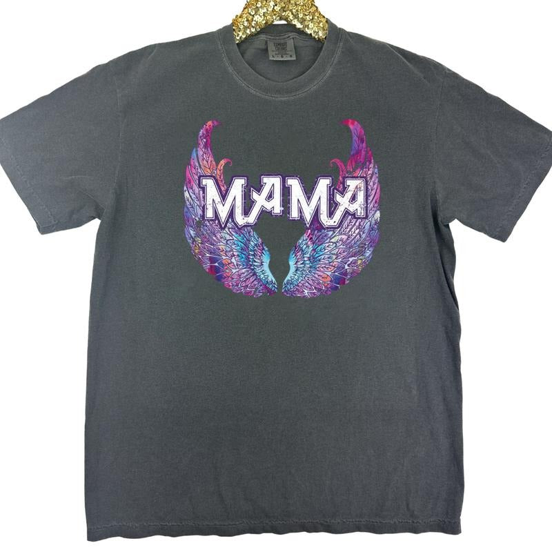 Mama Angel Wings Comfort Colors T-Shirt