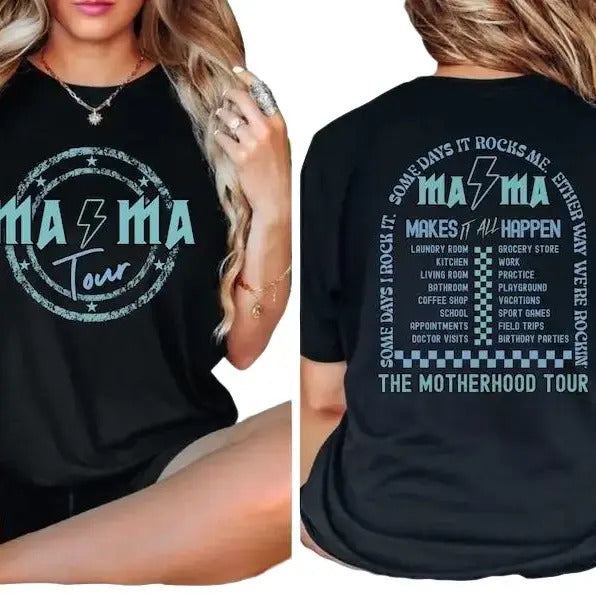 Mama rock tour shirt, funny Mothers gift