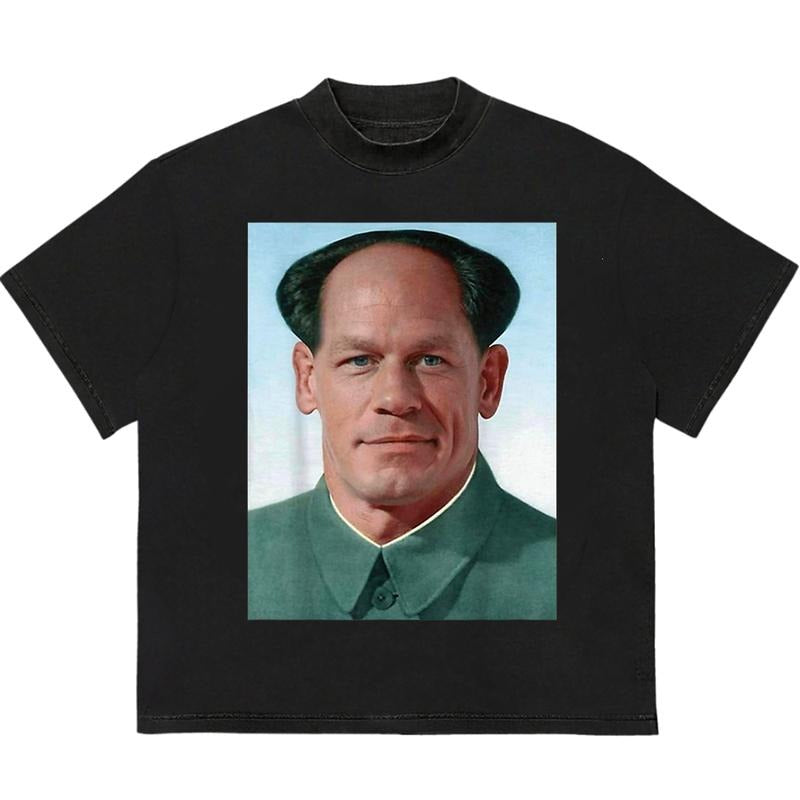 Mao Cena Funny T-Shirt Cozy Graphic T-Shirt for Chilly Days Relaxed Fit