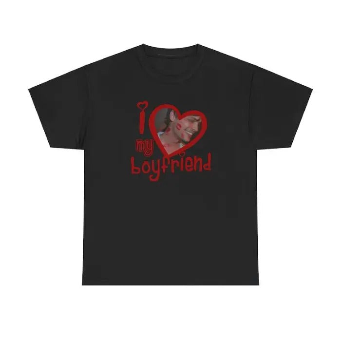 Matthew Gray Gubler Heart Shirt, I love my boyfriend shirt Menswear T-Shirt