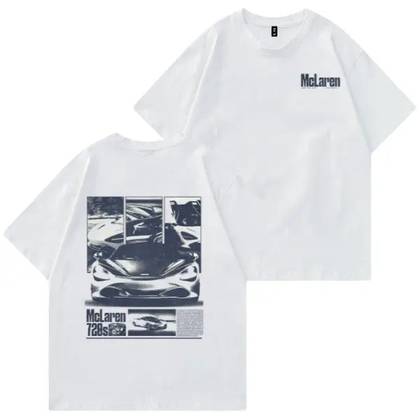 McLaren 720S T-shirt, Hoodie, Sweater, Car Enthusiast Shirt, Car Clothing, Unisex, Vintage car shirt Classic Cotton graphic tees