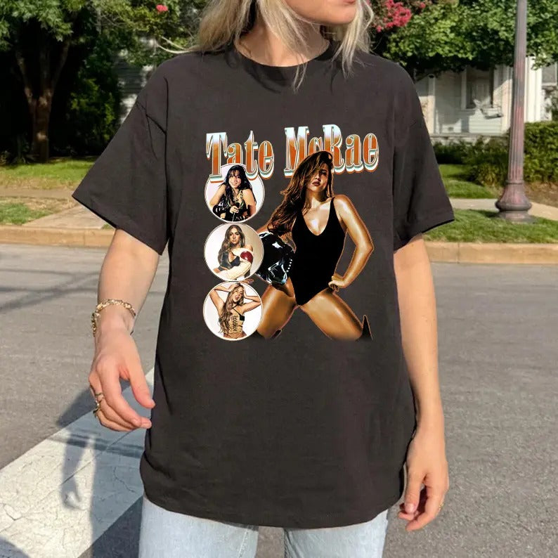 Mcrae Tate Albums Music T-shirt, Mcrae Tate Sports Car T-shirt, Tate McRae Vintage T-Shirt, Homage Retro 90s Graphic, Gift for fan