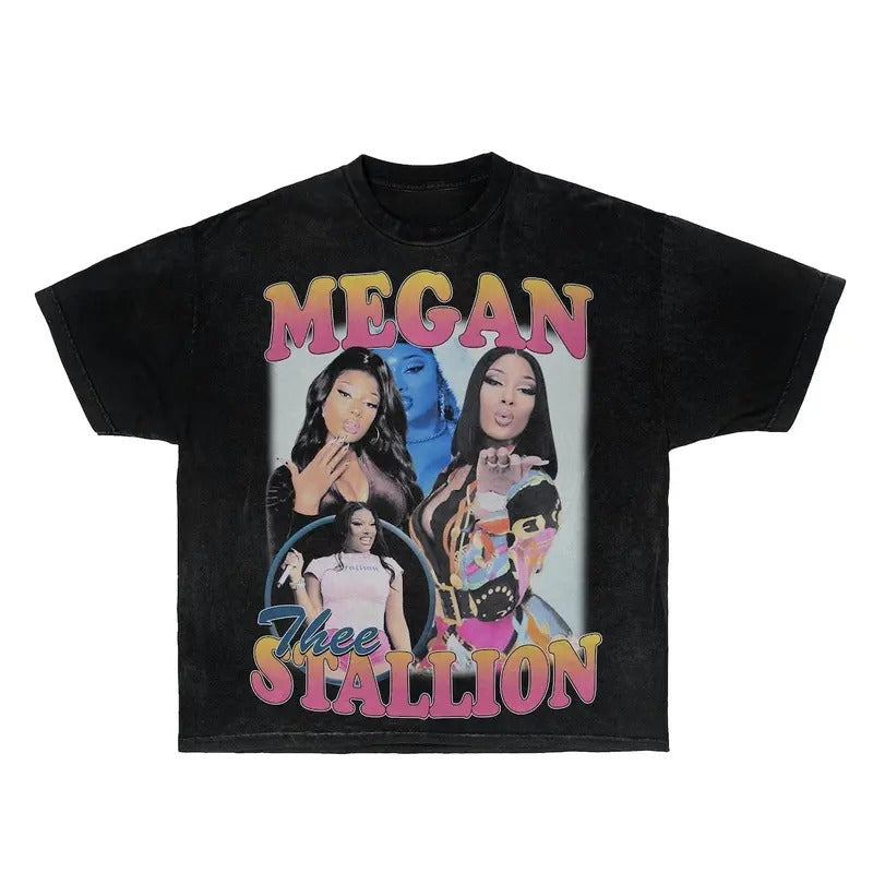 Megan Thee Stallion 90s Retro Rap Bootleg Tee