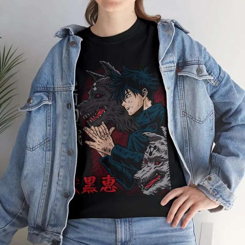 Megumi T Shirt Jujutsu Kaisen Anime Clothing Cosplay Manga Japanese Tee Unisex Full Size