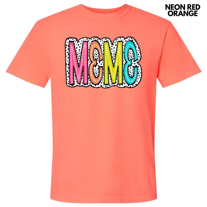 Meme Neon Spotted Comfort Colors T-Shirt 'NLB'