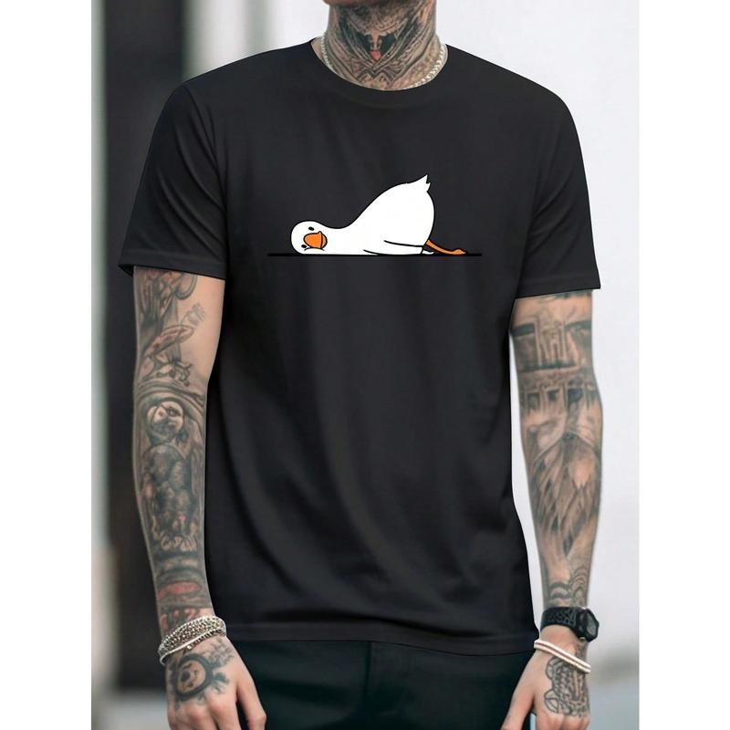 Men'S Cartoon Duck Graphic Tee Made in USA